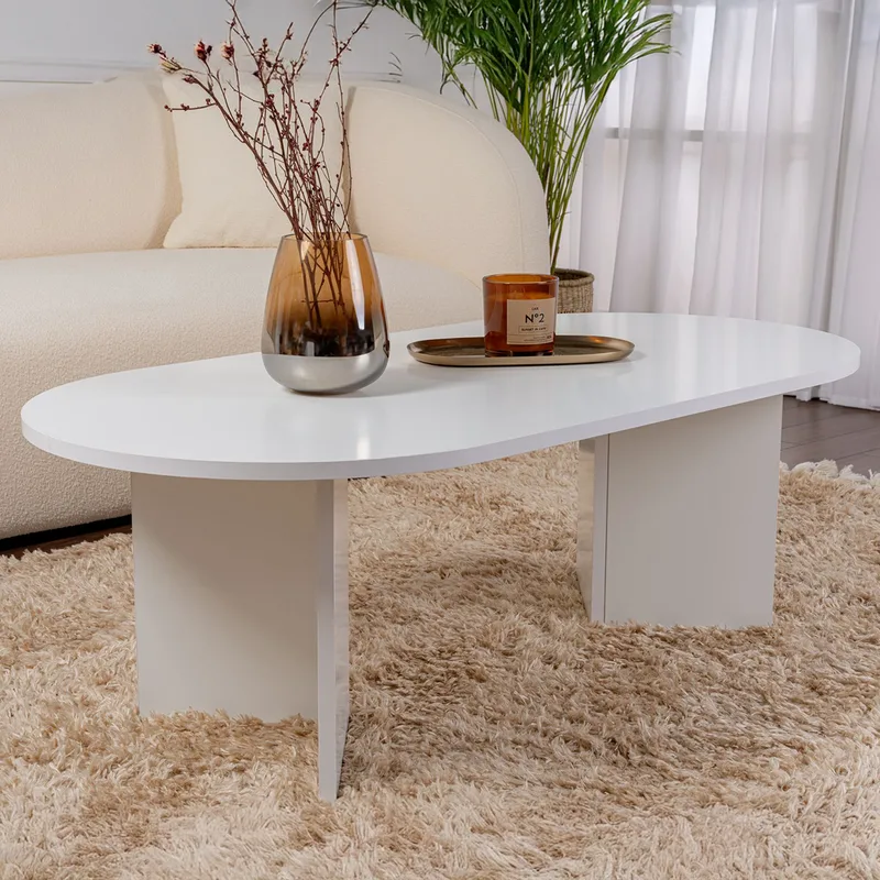 Τραπέζι Σαλονιού Sable - White 909Nrd1108 (119x40x60)