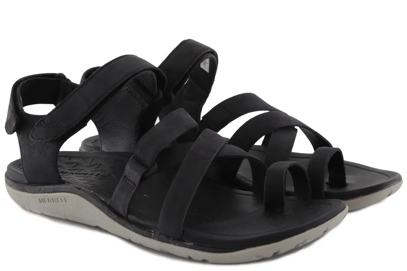 Σανδάλια Merrell Trailway Wrap Leather J90578-BLACK Γυναικείο