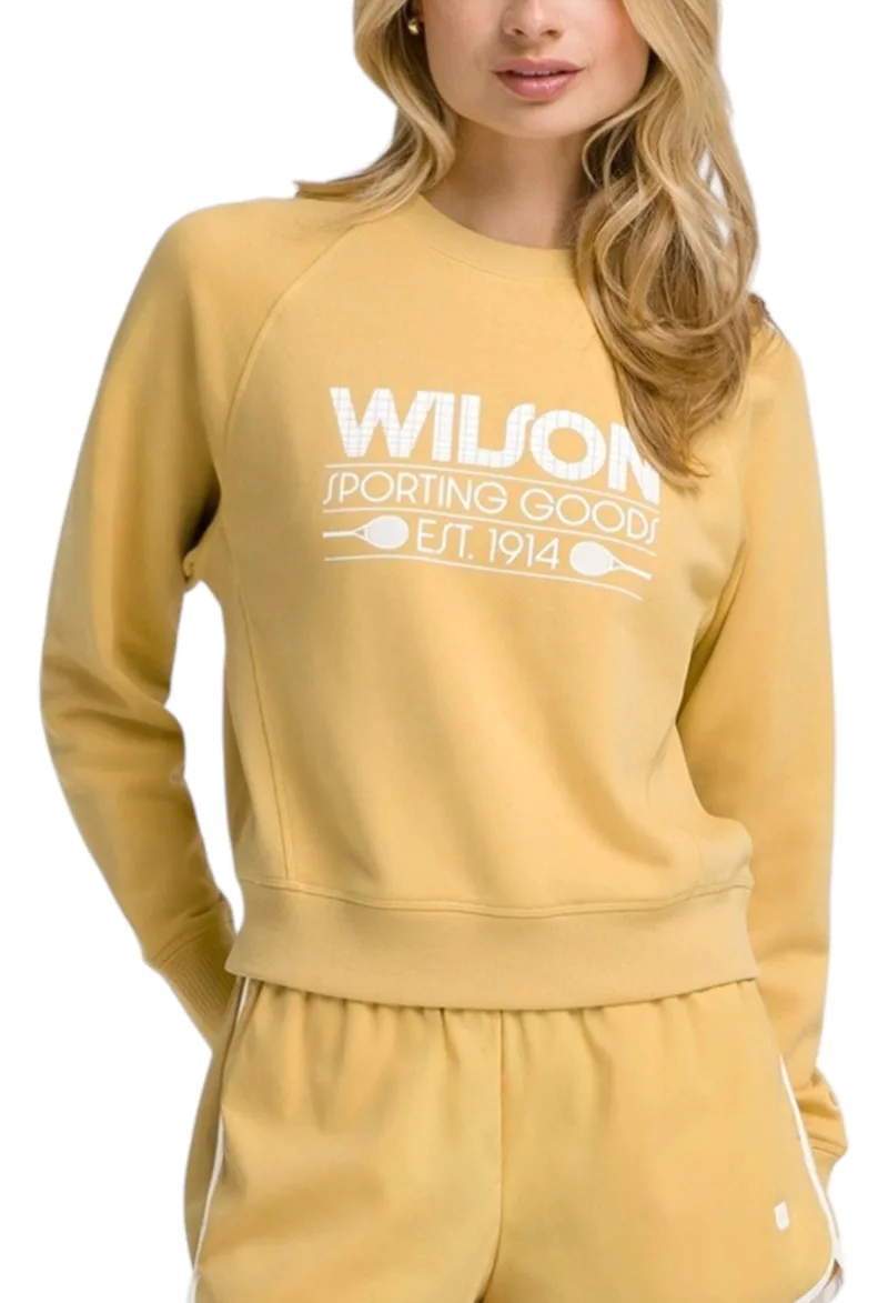 Μπλούζα Μακρυμάνικη Wilson Sideline Crew Golden WW00136511YEC-GOLDEN Γυναικείο