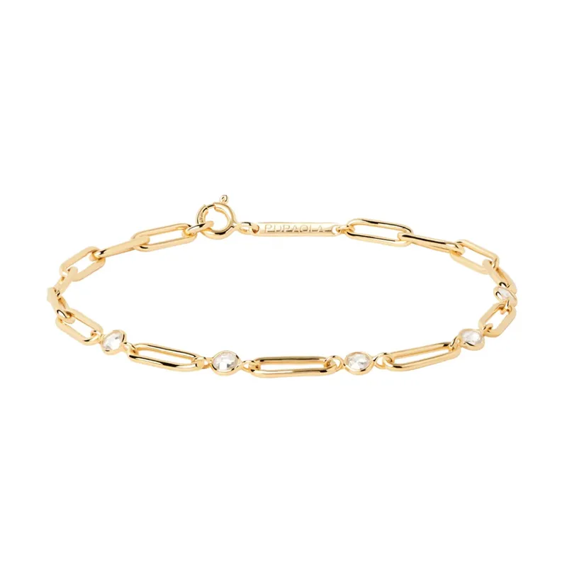 PDPAOLA Miami Χρυσό Bracelet Από Επιχρυσωμένο Ασήμι PU01-406-U