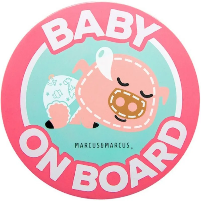 Σήμα Αυτοκινήτου Baby On Board Marcus & Marcus GF10PG Pig