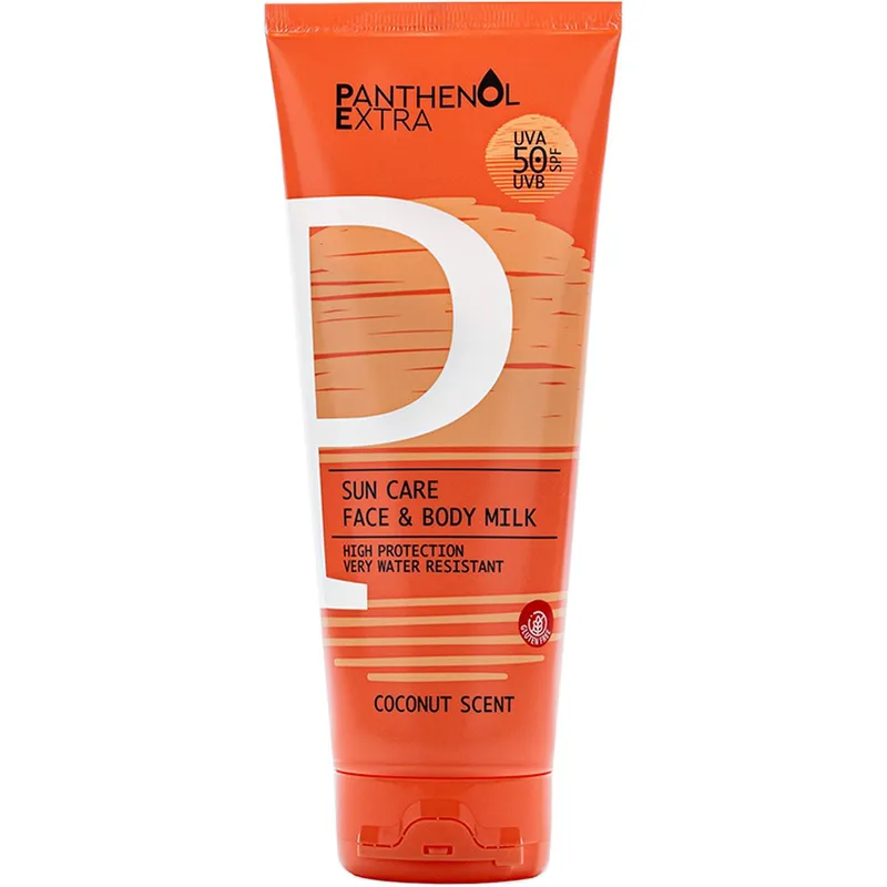 Panthenol Extra Sun Care Face & Body Milk Αντηλιακό Γαλάκτωμα Προσώπου & Σώματος Υψηλής Προστασίας Ανθεκτικό στο Νερό 200ml - Spf50