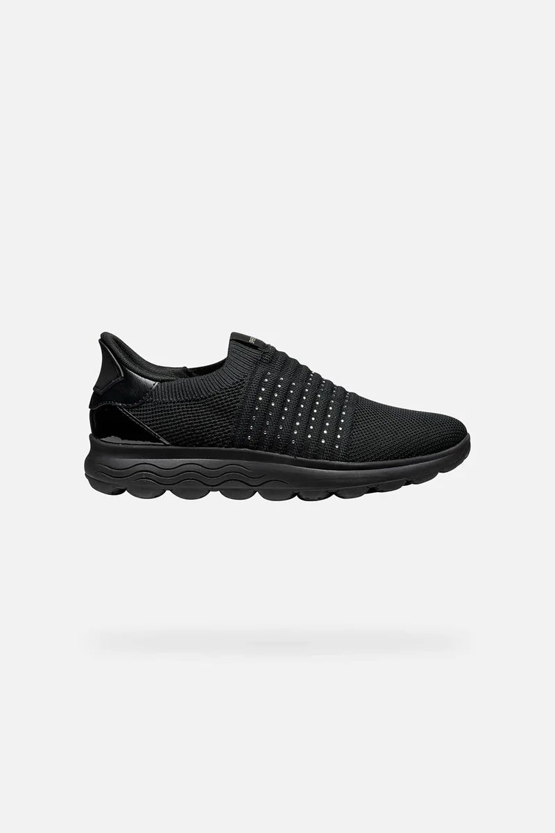 Geox γυναικεία sneakers "D Spherica Plus" - D657MC06KHHC9999 Μαύρο