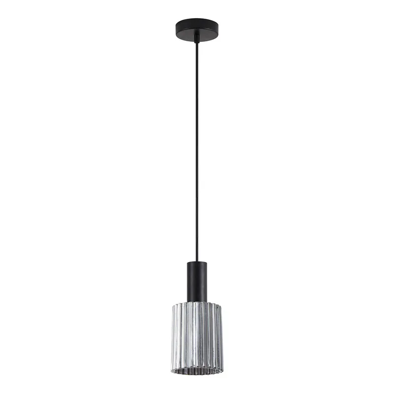 Φωτιστικό Οροφής Μονόφωτο Homelighting 77-8483 Black/Smoked