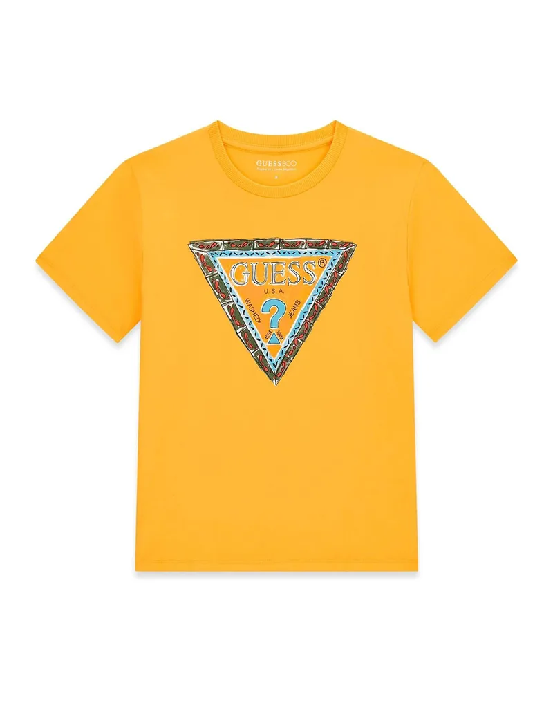 GUESS SS T-SHIRT ΜΠΛΟΥΖΑ ΠΑΙΔΙΚΟ BOY L6GI00K8HM4-G275 Yellow