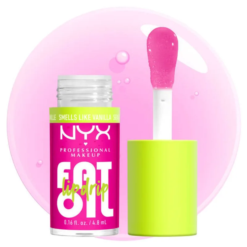 Nyx Professional Makeup Fat Oil Lip Drip Έλαιο Χειλιών για Εξαιρετικά Λαμπερό Αποτελέσμα & Προστασία 4.8ml - 20 Suga Baddie