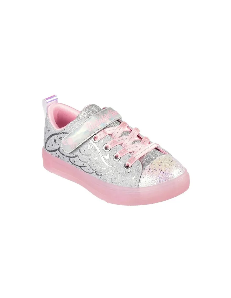 Skechers S Lights Twinkle Sparks Heather Magic Jr 314703LGYPK shoes