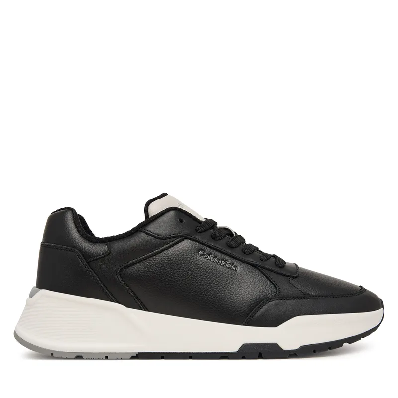 Αθλητικά Calvin Klein City Runner Laceup Lth Mix HM0HM02309 Μαύρο