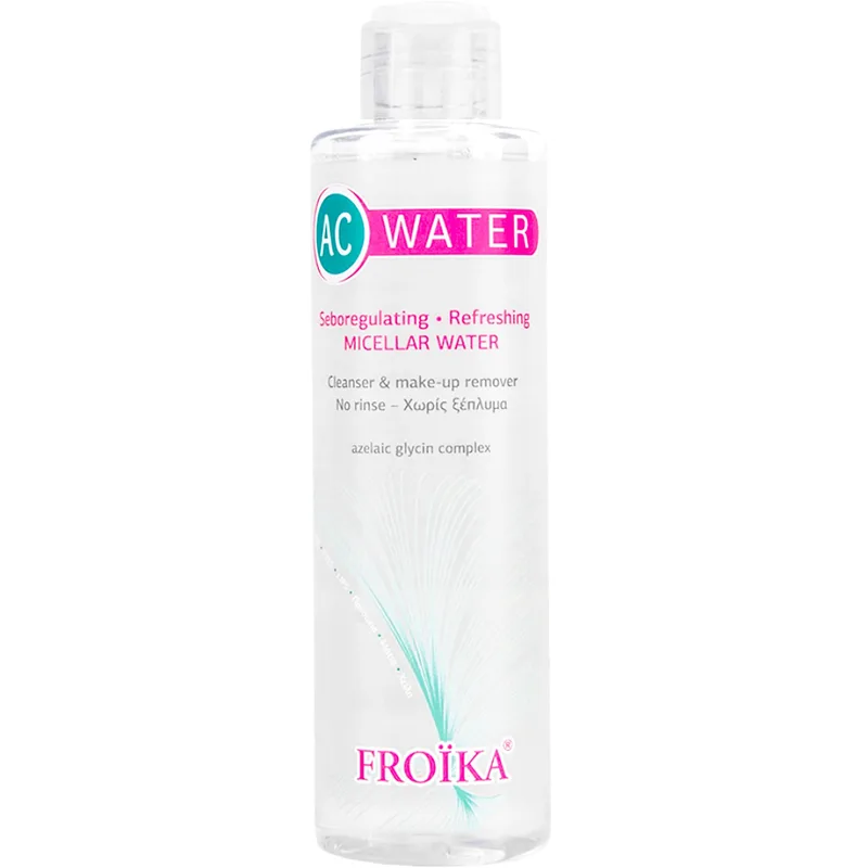 Froika AC Water Micellar Cleansing Water Μυκηλιακό Νερό Καθαρισμού - Ντεμακιγιάζ για Λιπαρό Δέρμα με Τάση Ακμής 200ml