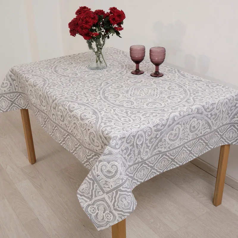 Τραπεζομάντηλο 140x140 Dimeco Capri Grey 140x140