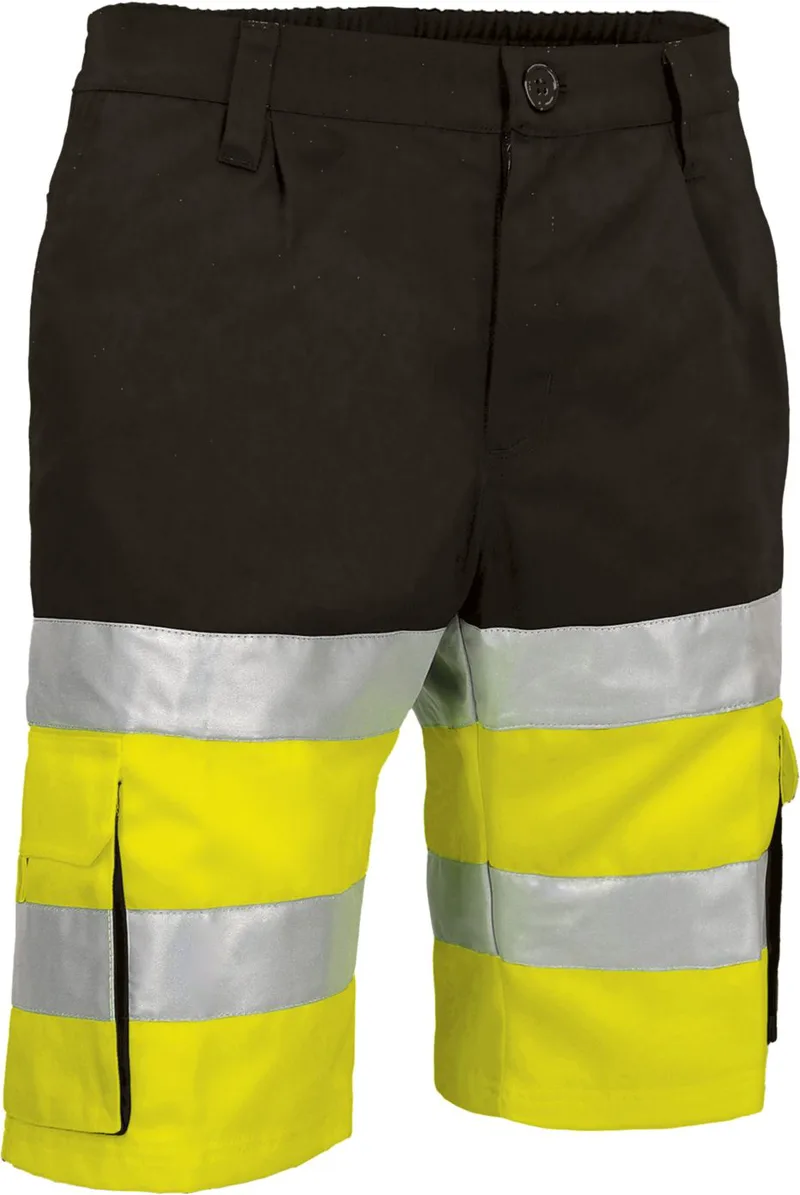Hi-Vis βερμούδα BRANDON Valento BEVABRAAN Fluo Yellow-Black
