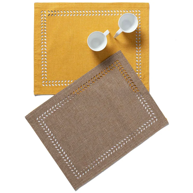 Σουπλά 2 Όψεων (35x45) Silk Fashion BG18 Yellow/Sand