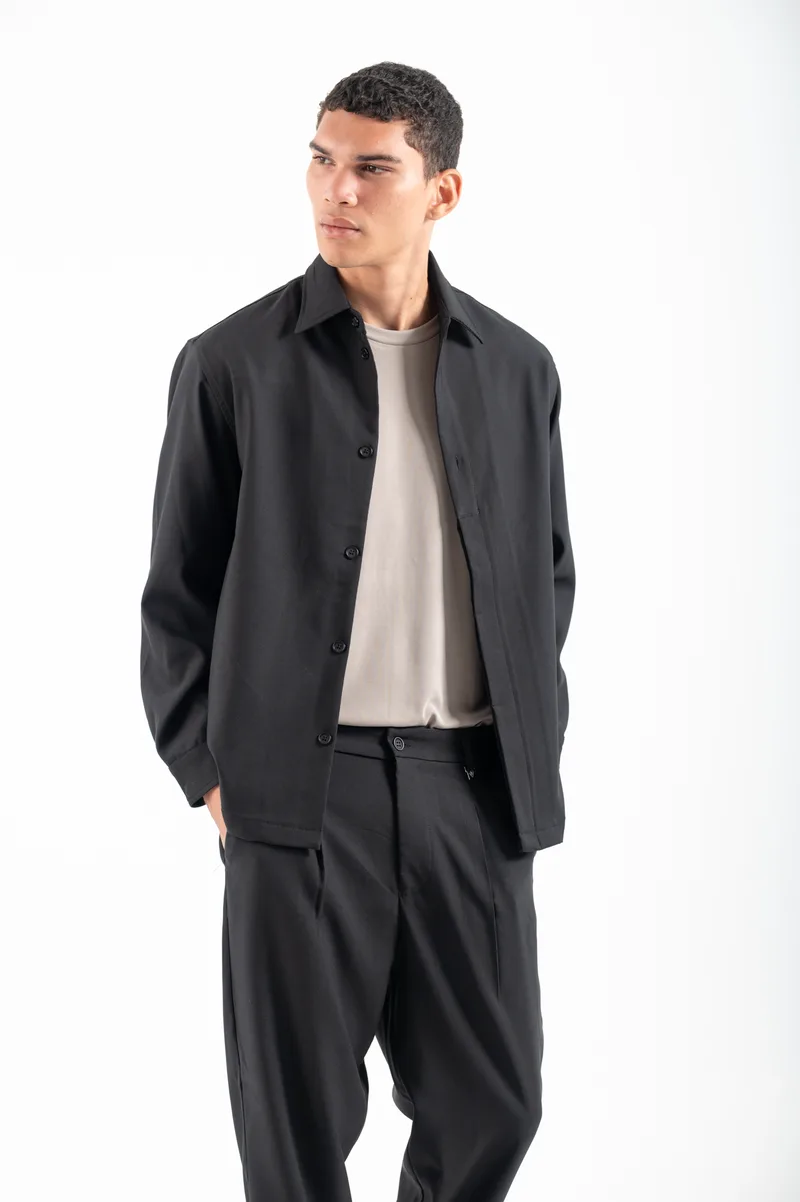 Overshirt Vittorio 300-2526-BAREZZI BLACK Μαύρο