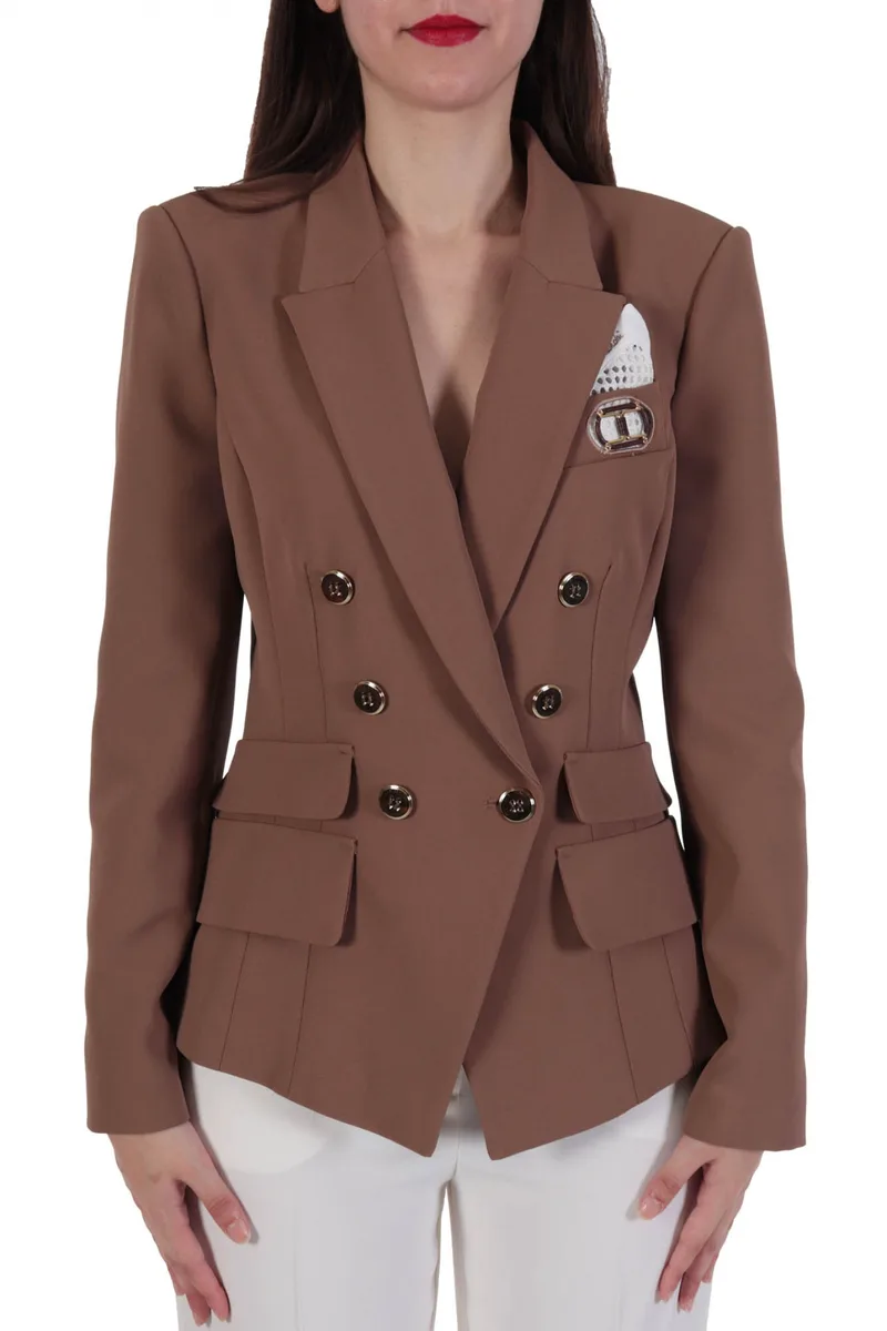 ELISABETTA FRANCHI ΣΑΚΑΚΙ ΣΤΑΥΡΩΤΟ LOGO ΜΑΝΤΗΛΑΚΙ ΚΑΦΕ