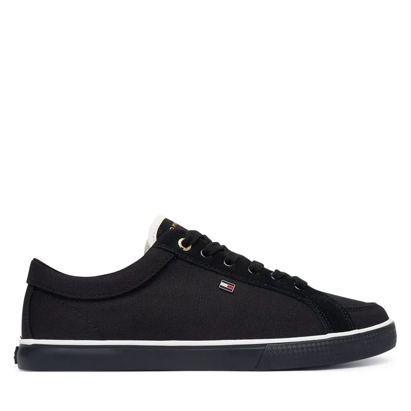 Πάνινα παπούτσια Tommy Hilfiger Th Low FW0FW09390 Μαύρο