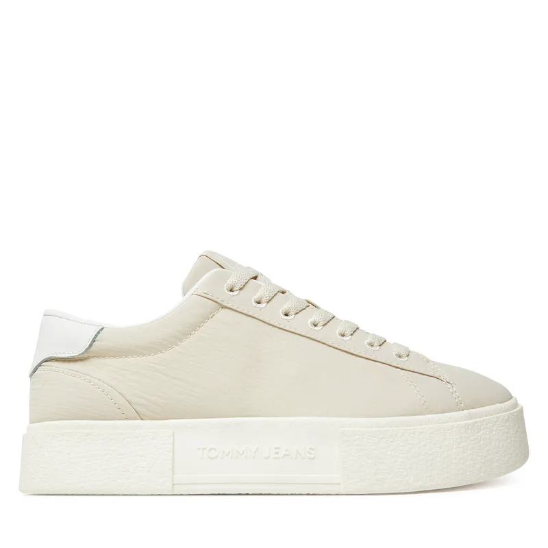 Αθλητικά Tommy Jeans Tjw Flatform Sneaker EN0EN02819 Μπεζ