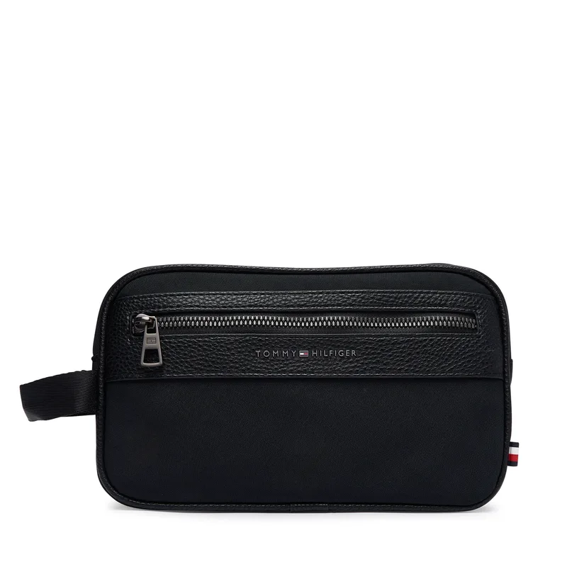Τσαντάκι καλλυντικών Tommy Hilfiger Th Repreve Washbag AM0AM14514 Μαύρο