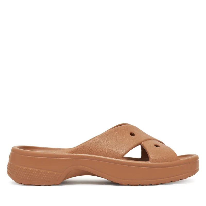 Παντόφλες Crocs Cross Strap 210840 Καφέ
