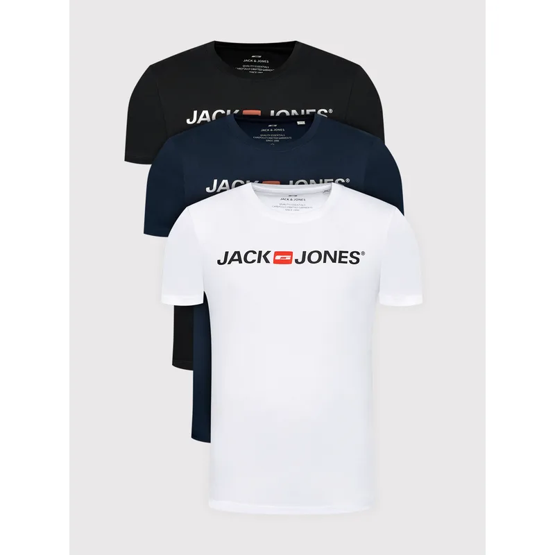 Jack & Jones Σετ t-shirts Corp Logo 12191330 Έγχρωμο Slim Fit