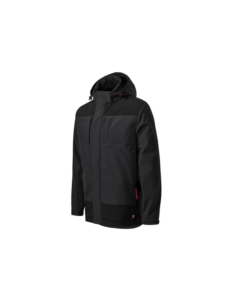 Rimeck Vertex Ανδρικό Χειμωνιάτικο Μπουφάν Softshell Αδιάβροχο και Αντιανεμικό Μαύρο MLI-W5594