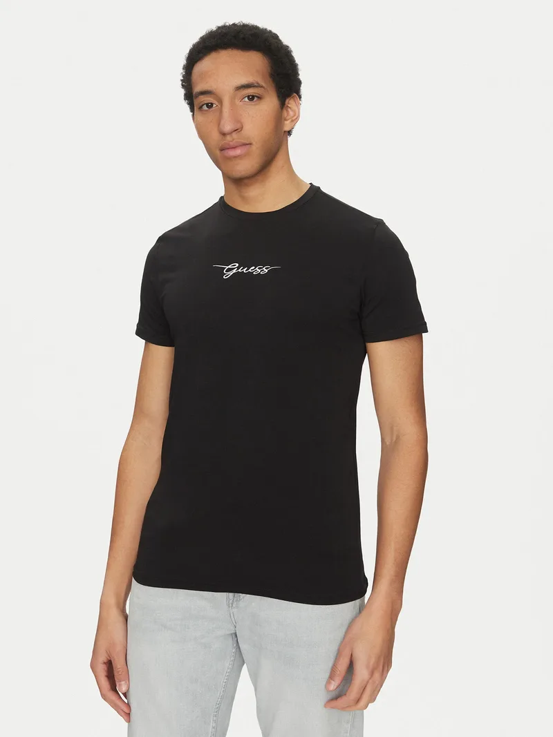 Guess Ανδρικό T-Shirt U5GM02KCD31-JBLK Μαύρο