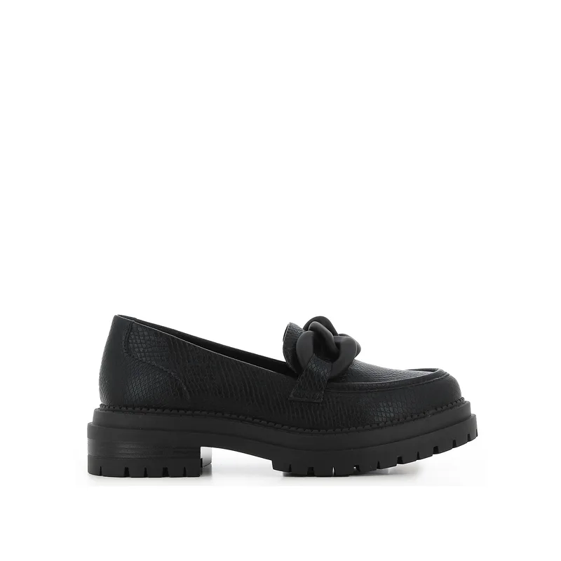 Μαύρο chunky loafer