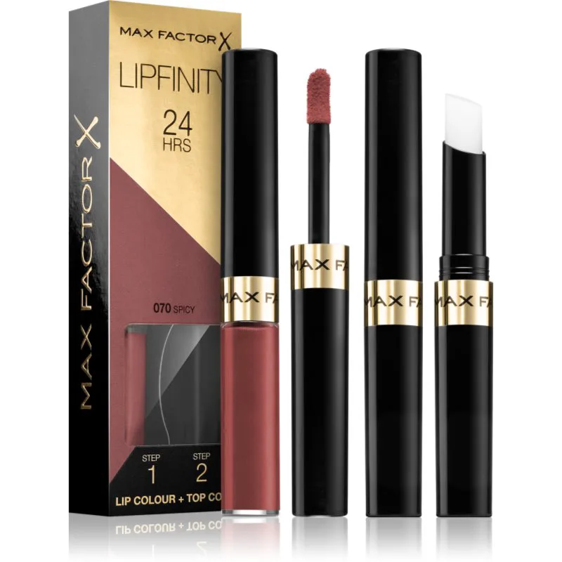 Max Factor Lipfinity Lip Colour μακράς διαρκείας κραγιόν με βάλσαμο απόχρωση 70 Spicy 4,2 γρ