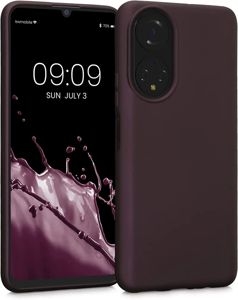 KWmobile Θήκη Σιλικόνης Honor X7 - Metallic Berry (59203.115)