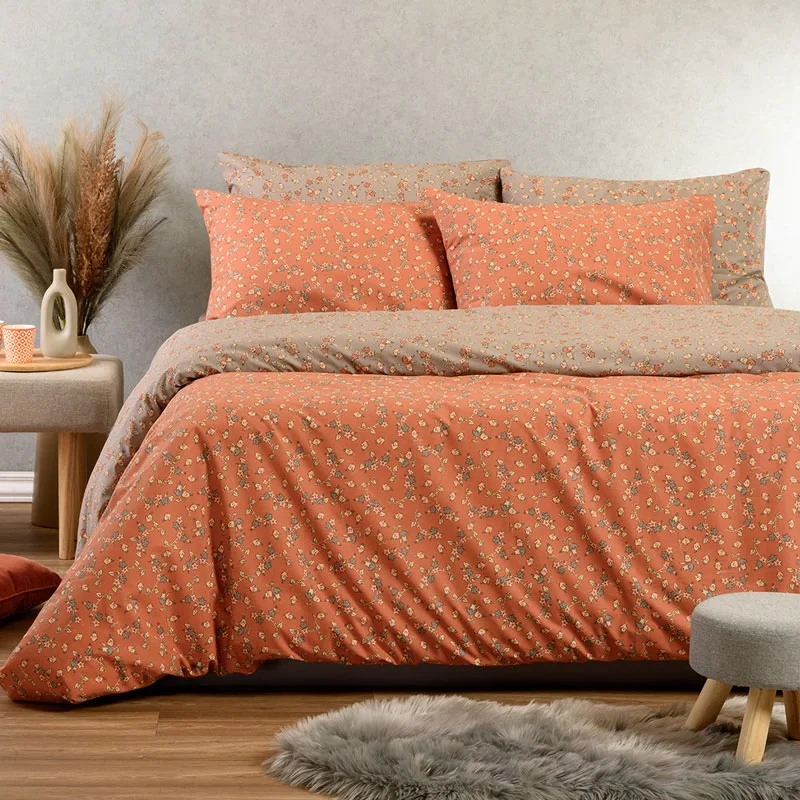 Παπλωματοθήκη Μονή 165x245 Melinen Casual Cesare Apricot