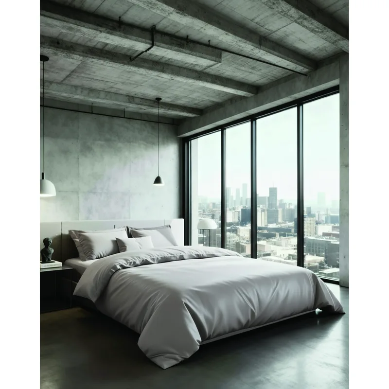 City2 silver σεντονι 270χ290cm 300tc 100% cotton satin