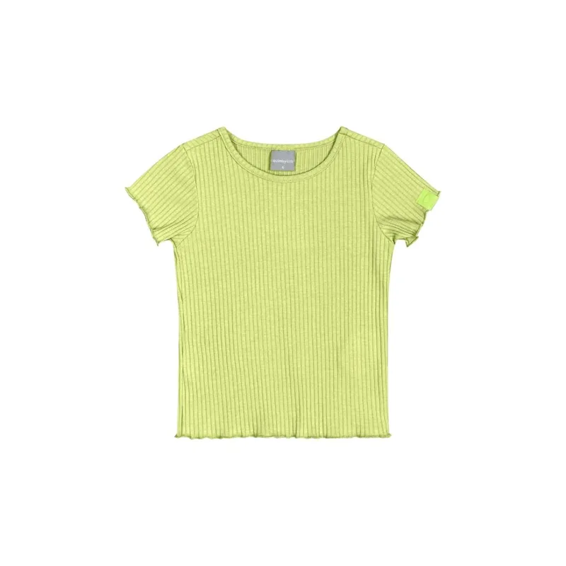 Μπλούζα μακό ριμπ κορίτσι Quimby Kids-0801-30298-Lime