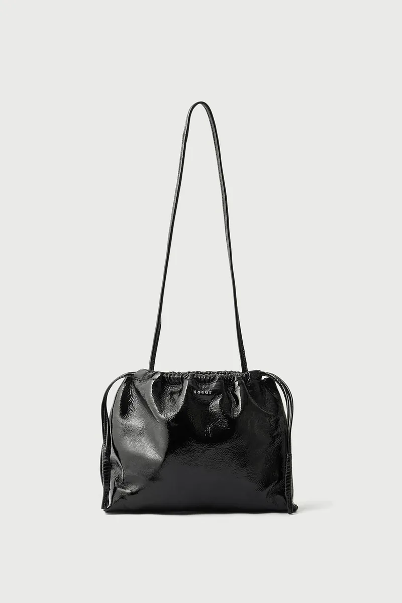 Soeur γυναικείο δερμάτινο mini bag "Suzette" - SEM0439SUZETTE Μαύρο