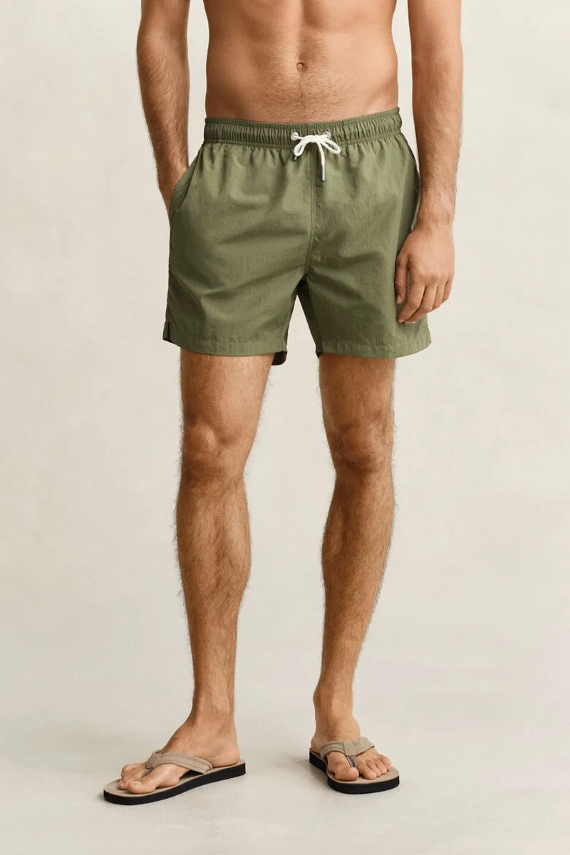 Gant Ανδρικό Μαγιό Swim Shorts Regular Fit Με Κέντημα Logo