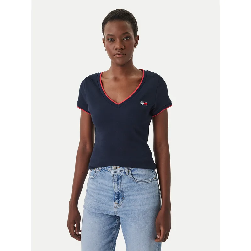 Tommy Jeans T-Shirt DW0DW22275 Μπλε Regular Fit