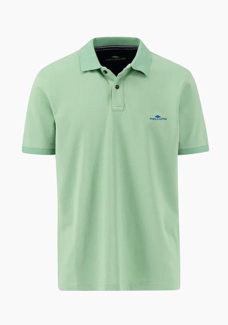 Fynch Hatton Polo της σειράς Contrast - 1504 4006 722 Turf Green