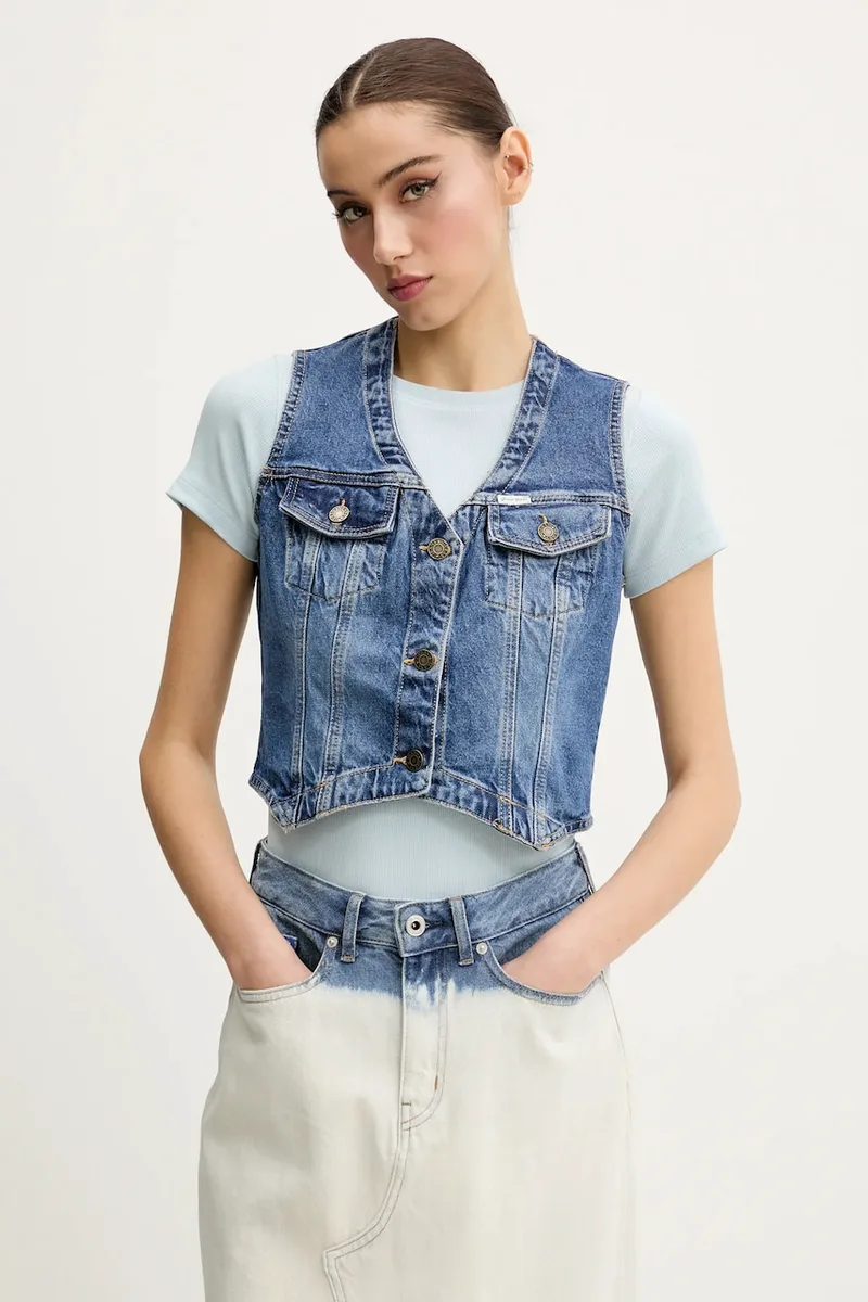 Γιλέκο τζιν Guess Jeans