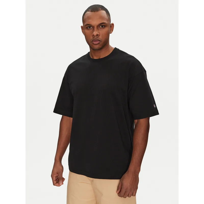 Champion T-Shirt 220714 Μαύρο Standard Fit