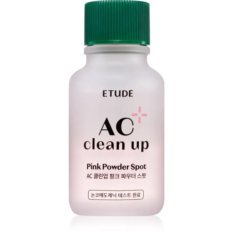 ETUDE AC Clean Up Ροζ Powder Spot τοπική φροντίδα κατά της ακμής με καταπραϋντική δράση 15 ml