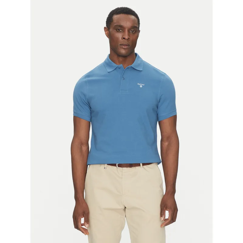 Barbour Polo Original Sports MML0358BU67 Μπλε Tailored Fit