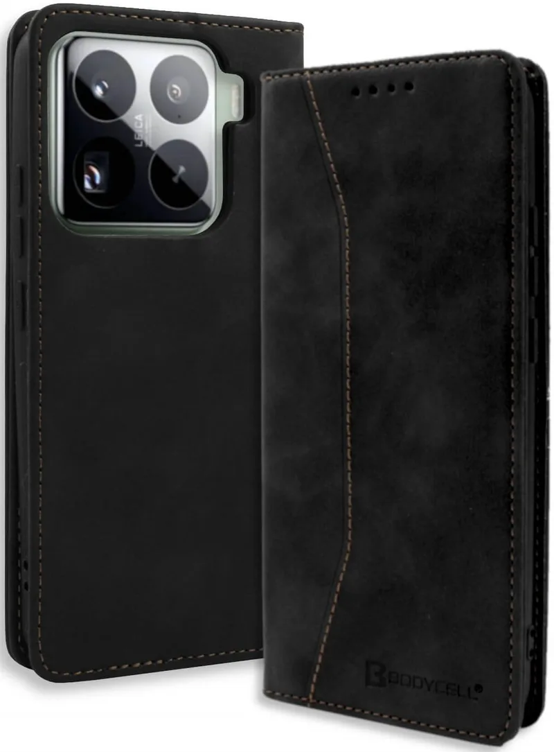 Θήκη Xiaomi 15 Bodycell Book Case Πορτοφόλι - Black (5206015079948)