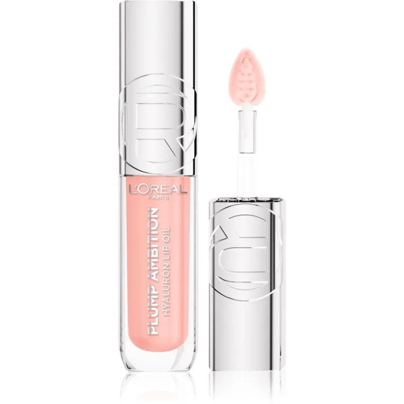 L’Oréal Paris Plump Ambition λιπ γκλος χειλιών για μεγαλύτερο όγκο με υαλουρονικό οξύ απόχρωση 201 Milky Nu 5 ml
