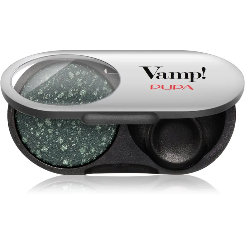 PUPA Milano Vamp! Radiant Baked Eyeshadow μακράς διαρκείας λαμπερές σκιές ματιών απόχρωση 304 Woodland Green - GEMS 1 γρ