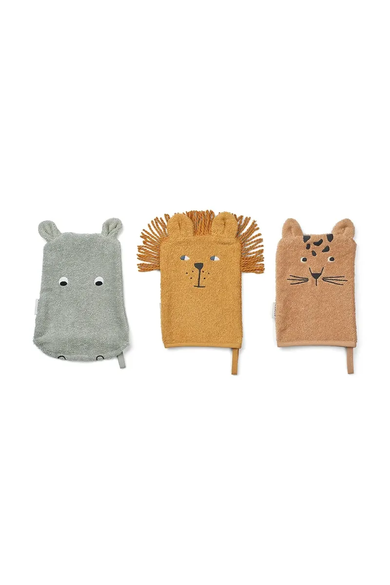 Liewood παιδικό πανάκι μπάνιου Sylvester Washcloth 3-Pack