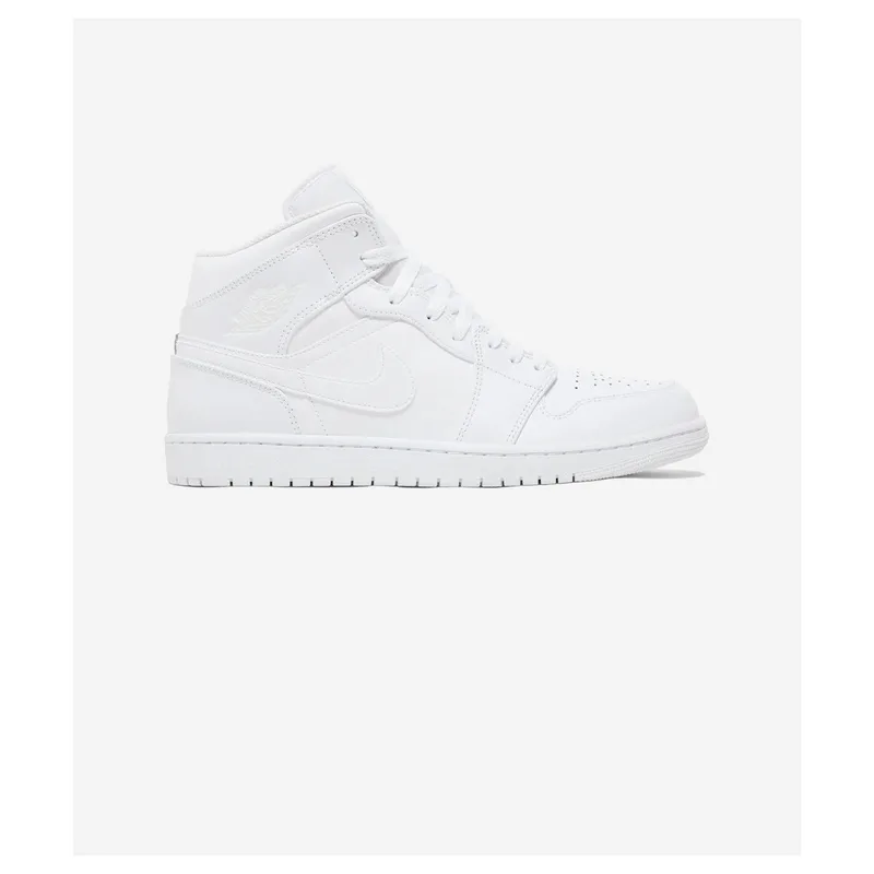 Ψηλά Sneakers Nike 1 Mid Triple White