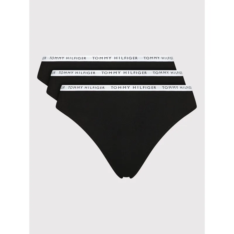 Tommy Hilfiger Σετ στρινγκ UW0UW02829 Μαύρο