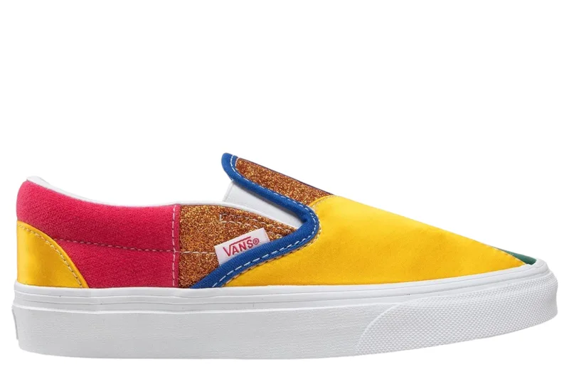 Slip On Vans Low Ua Classic Pride VN0A33TB44B1-Patchwork-True White