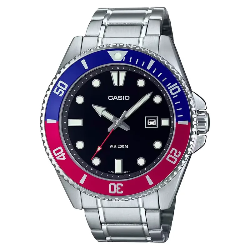 Casio Men's Watch MDV107D1A3VDF (49.5MM) Grey Stainless Steel 49,5MM
