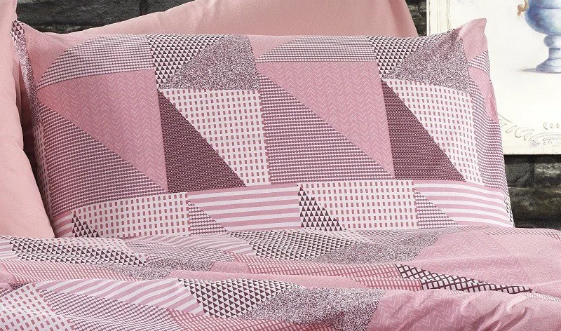Μαξιλαροθήκη Dimcol Geometrical 331 Ροζ-Salmon 50x70