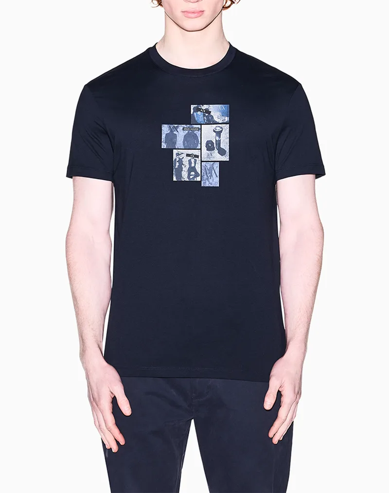ARMANI EXCHANGE T-SHIRT XM002780AF10358-UB101 NavyBlue