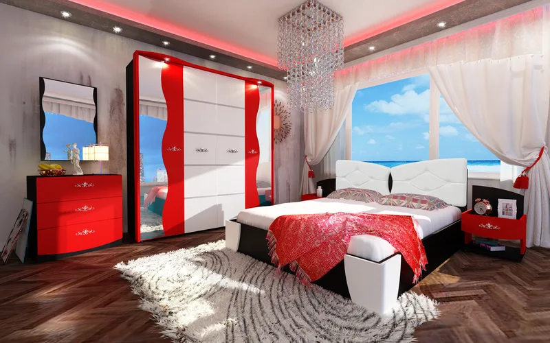 Σετ Κρεβατοκάμαρας 4 τεμαχίων 160/200, Amor-Smart Home με ΔΩΡΟ συρταριέρα, 252,5x260x92,5, Genomax - Στρώμα ορθοπεδικό με βάση